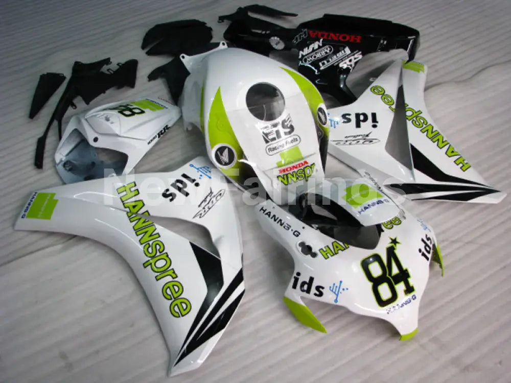 Number 84 White and Green HANN Spree - CBR1000RR 08-11 Fairing Kit