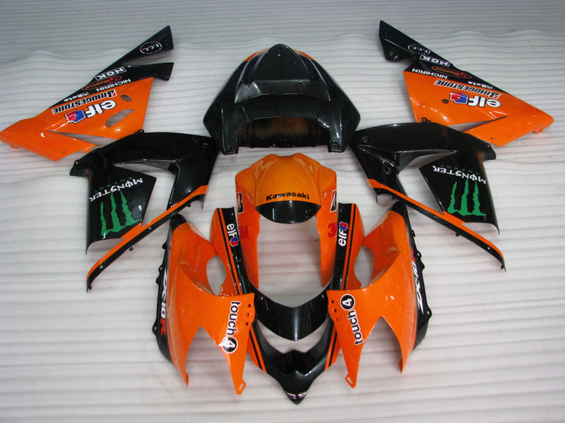 Orange and Black Monster - NINJA ZX-10R 04-05 Fairing Kit
