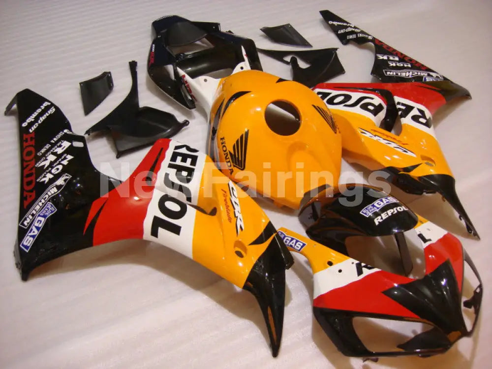 Orange and Black Red Repsol - CBR1000RR 06-07 Fairing Kit