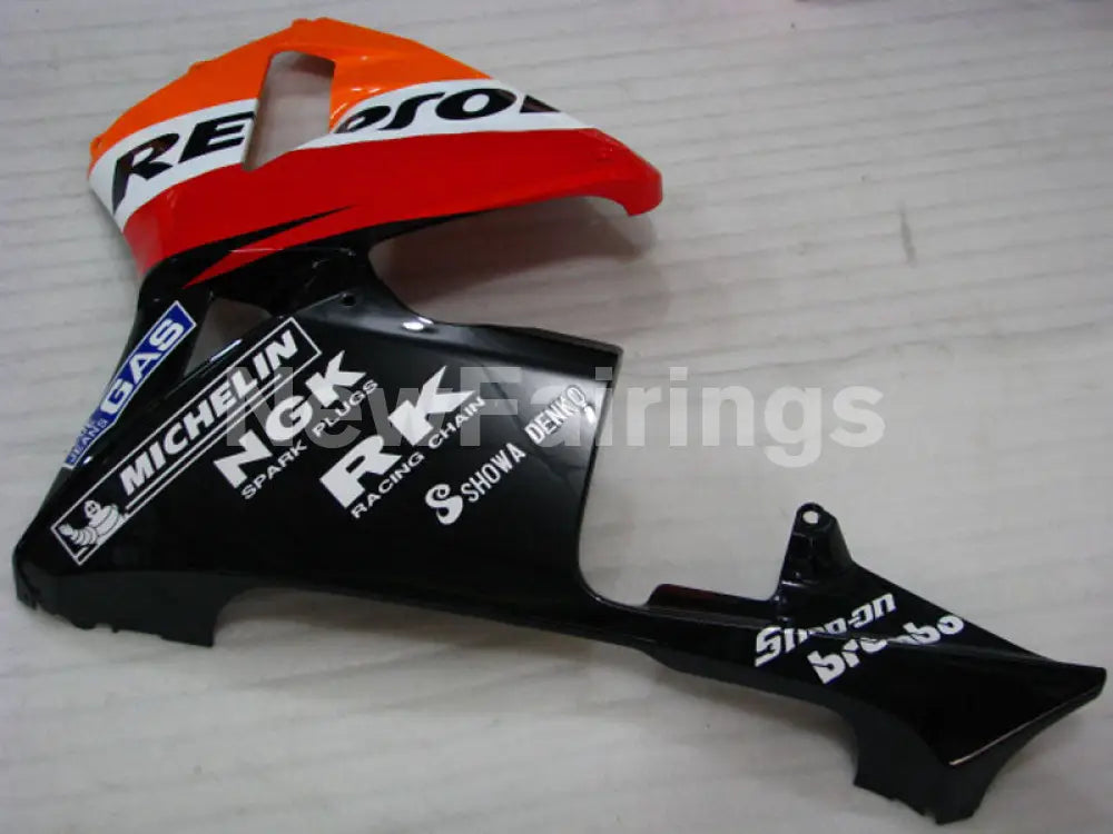 Orange and Red Black Repsol - CBR600RR 05-06 Fairing Kit