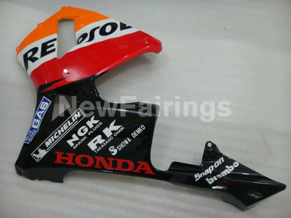 Orange Red and Black Repsol - CBR600RR 05-06 Fairing Kit