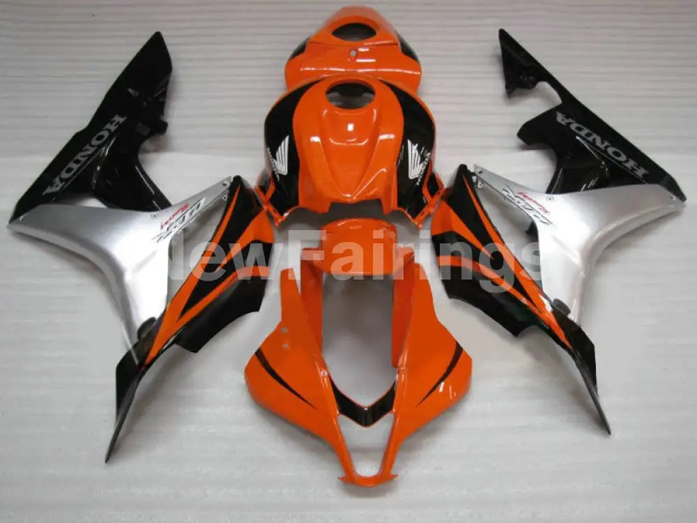 Orange Silver and Black Factory Style - CBR600RR 07-08 Fairing Kit