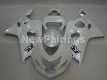 Charger l'image dans la galerie, Pearl White with Black Decals Factory Style - GSX-R750 04-05 Fairing Kit