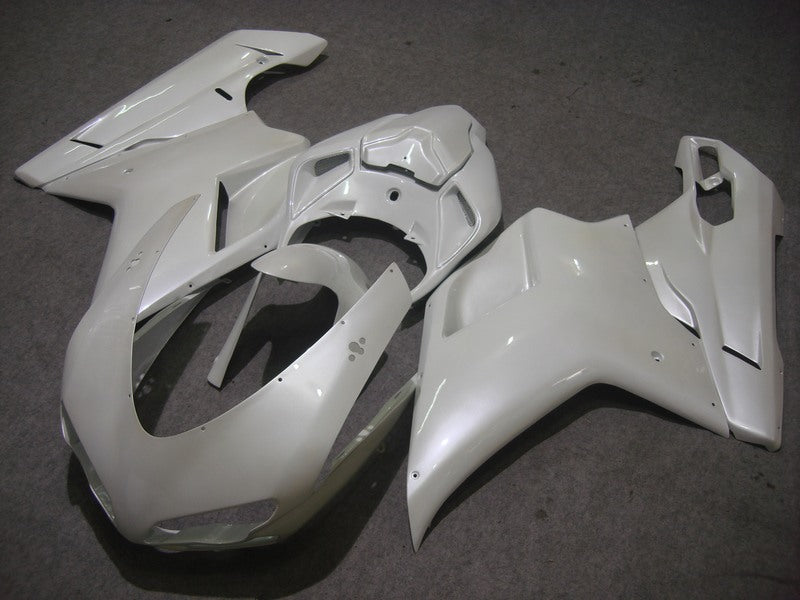 Pearl White Factory Style - Ducati 848/1098/1198 07-11 Fairing Kit