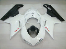 Charger l'image dans le visualiseur de la galerie, Pearl White and Matte Black Factory Style - Ducati 848 07-11 Fairing Kit