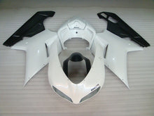 Charger l'image dans le visualiseur de la galerie, Pearl White and Matte Black Factory Style - Ducati 848/1098/1198 07-11 Fairing Kit