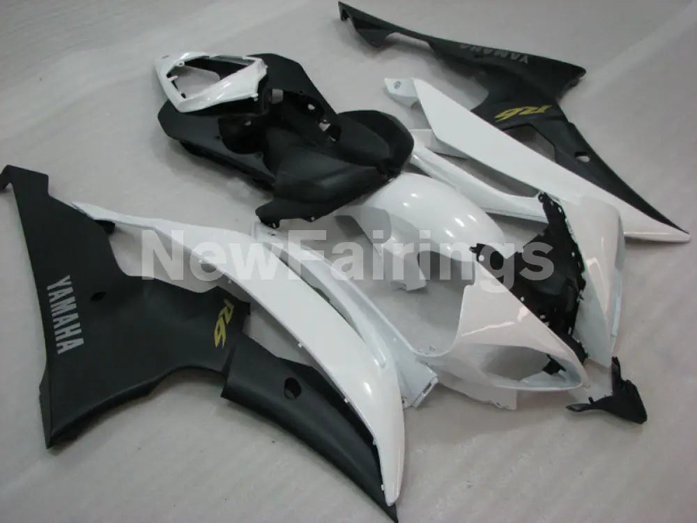 Pearl White and Matte Black Factory Style - YZF-R6 08-16 Fairing Kit Vehicles & Parts > Vehicle Parts & Accessories >