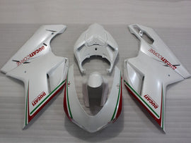 Pearl White and Red Factory Style - Ducati 848/1098/1198