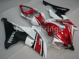 Red and White Matte Black Factory Style - YZF-R6 08-16 Fairing Kit Vehicles & Parts > Vehicle Parts & Accessories >