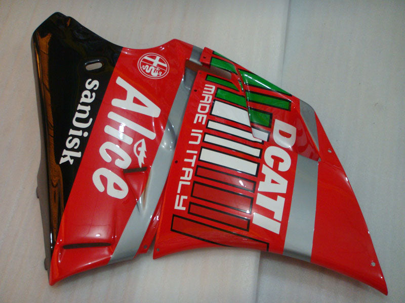 Red and Black Alice - Ducati 748/916/996/998 96-02 Fairing Kit