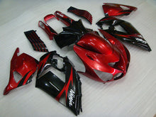 Charger l&#39;image dans la galerie, Red and Black Flame - NINJA ZX-14R 06-11 Fairing Kit