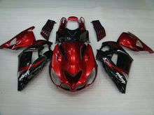 Charger l&#39;image dans la galerie, Red and Black Flame - NINJA ZX-14R 06-11 Fairing Kit