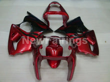 Charger l&#39;image dans la galerie, Red and Black Flame NINJA ZX 6R 00 02 Fairing Kit Vehicles