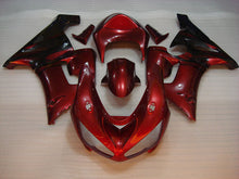Charger l'image dans la galerie, Red and Black Flame - NINJA ZX-6R 05-06 Fairing Kit