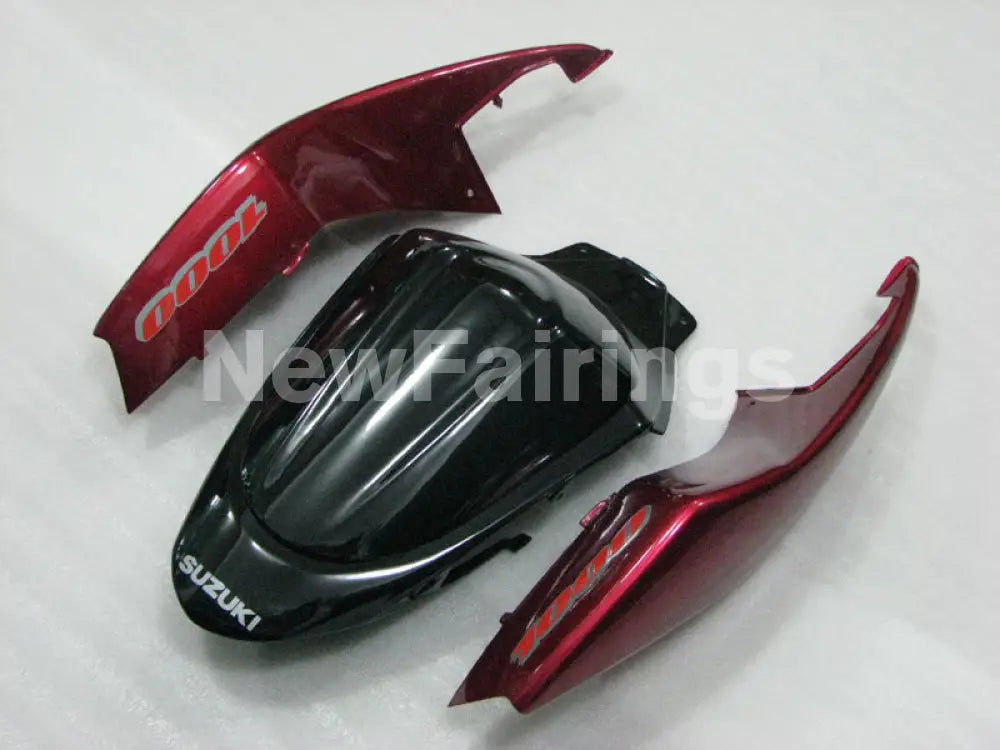 Red and Black Grey Factory Style - GSX-R1000 05-06 Fairing Kit