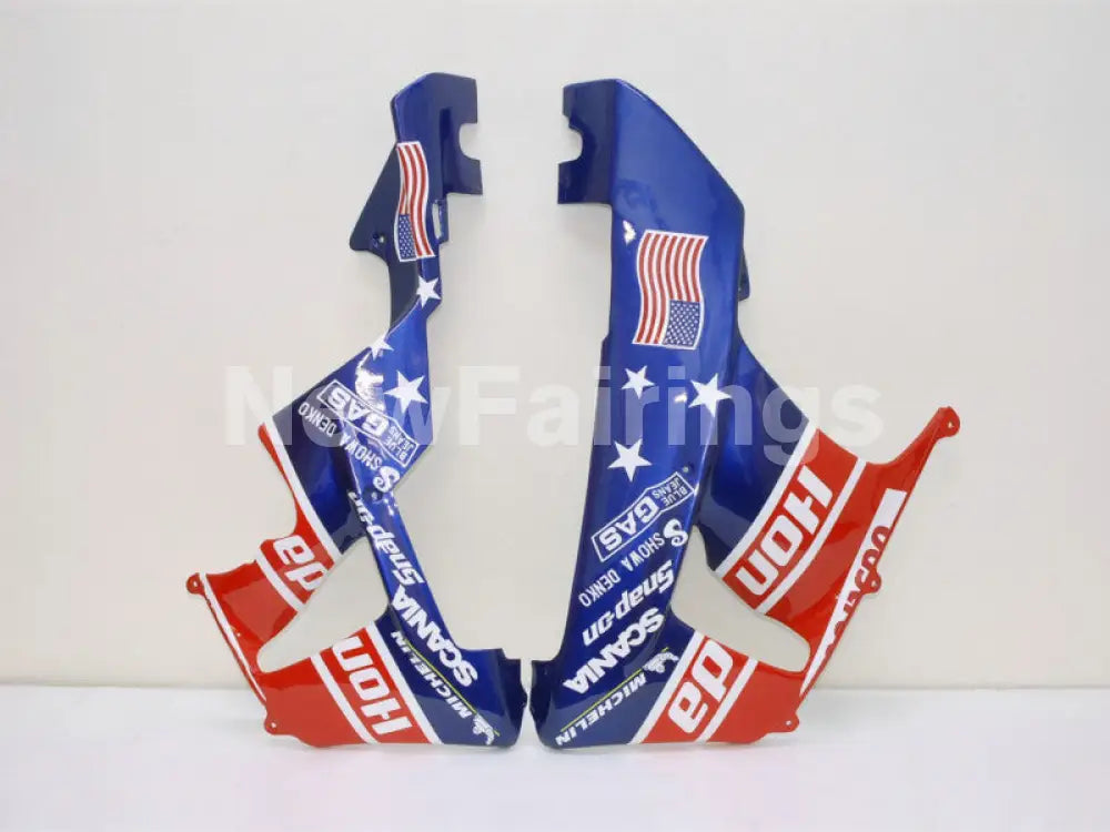 Red and Blue Castrol - CBR 929 RR 00-01 Fairing Kit