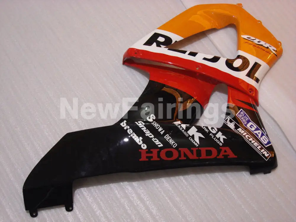Red and Orange Black Repsol - CBR 929 RR 00-01 Fairing Kit