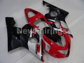 Red Silver and Black Factory Style - GSX-R600 04-05 Fairing Kit