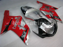 Charger l'image dans la galerie, Red and Silver Black Factory Style - GSX-R600 01-03 Fairing Kit
