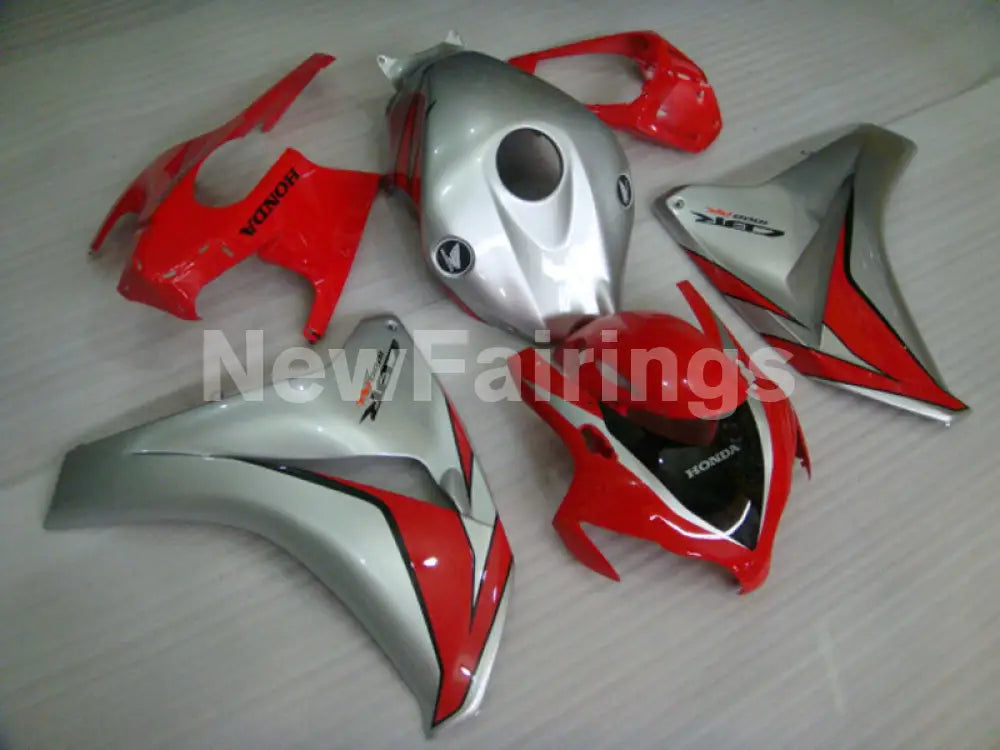 Red and Silver Factory Style - CBR1000RR 08-11 Fairing Kit