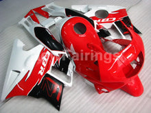 Charger l'image dans la galerie, Red and White Black Factory Style - CBR600 F2 91-94 Fairing Kit