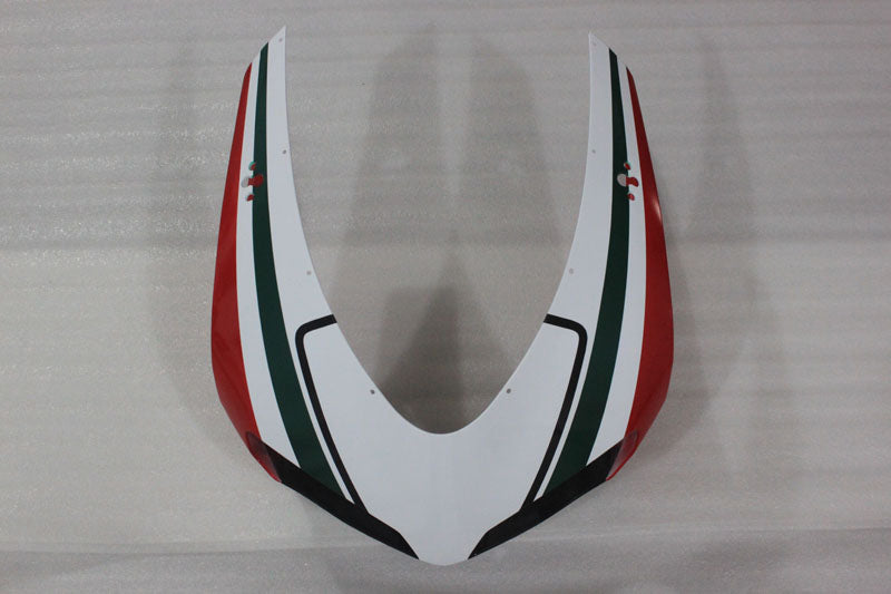 Red and White Black Factory Style - Ducati 1098 07-11 Fairing Kit