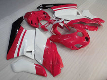 Charger l'image dans le visualiseur de la galerie, Red and White Black Factory Style - Ducati 749/999 05-06 Fairing Kit (Single Passenger Seat)