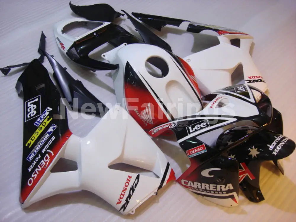 Red and White Black Lee - CBR600RR 05-06 Fairing Kit