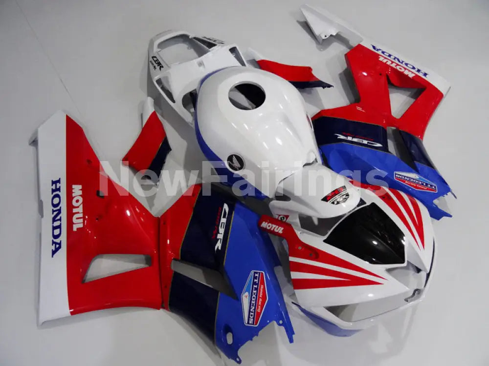Red White and Blue Factory Style - CBR600RR 13-23 Fairing Kit