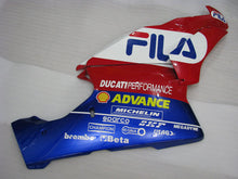 Charger l'image dans le visualiseur de la galerie, Red and White Blue FILA - Ducati 749/999 03-04 Fairing Kit (Single Passenger Seat)