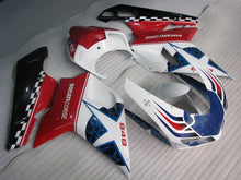Charger l'image dans le visualiseur de la galerie, Red and White Blue Star - Ducati 848 07-11 Fairing Kit