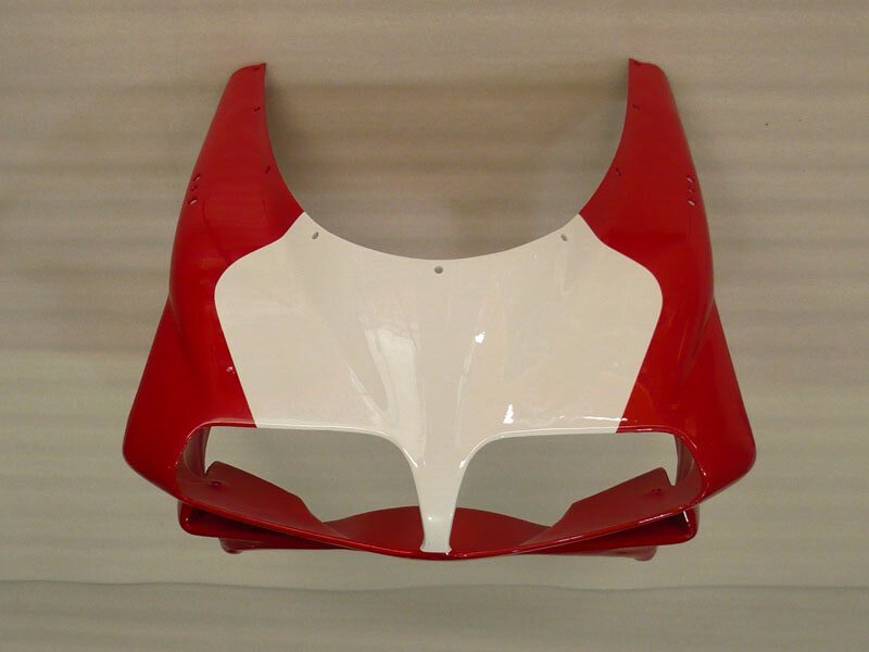 Red and White No decals - Ducati 748/916/996/998 96-02 Fairing Kit (Single Passenger Seat)
