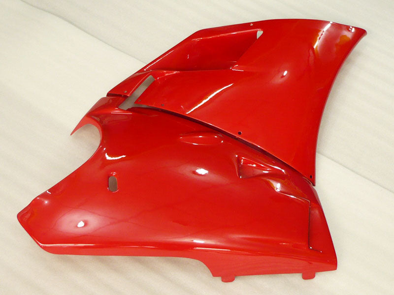 Red and White No decals - Ducati 748/916/996/998 96-02 Fairing Kit (Single Passenger Seat)