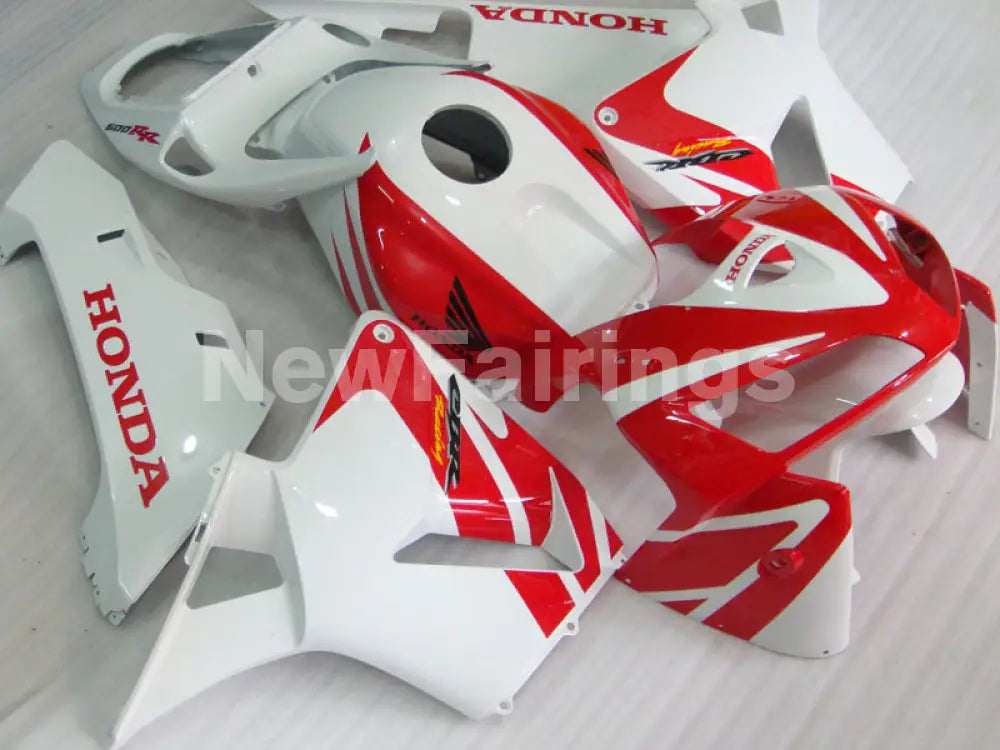 Red and White Factory Style - CBR600RR 05-06 Fairing Kit