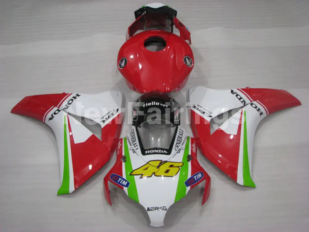 Red and White Green AMG - CBR1000RR 08-11 Fairing Kit