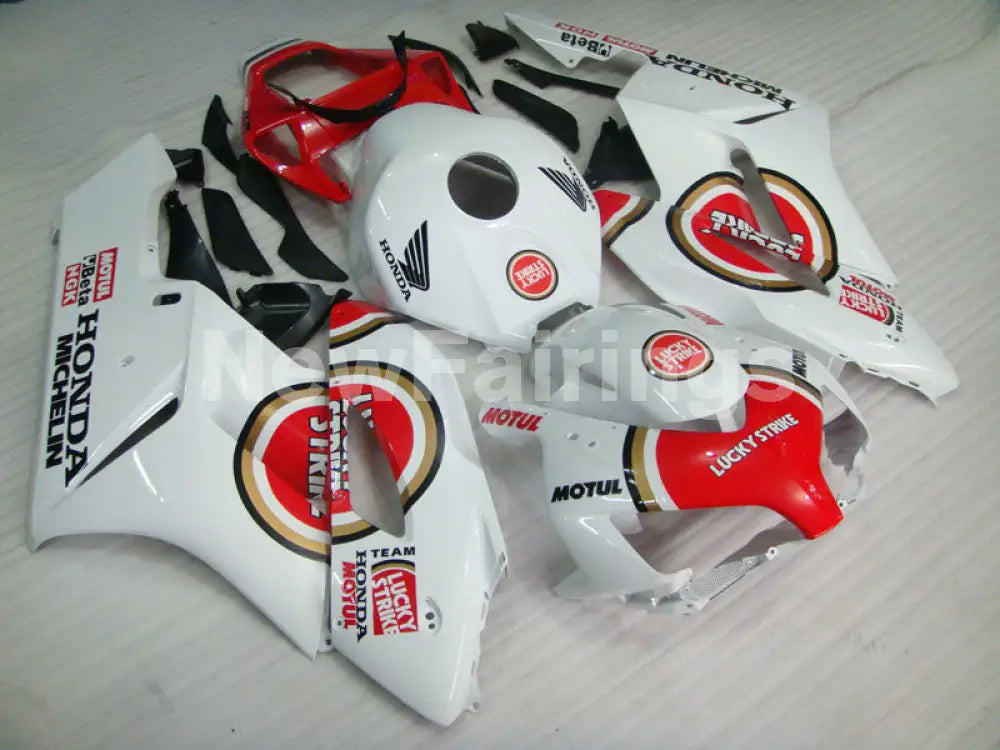Red and White Lucky Strike - CBR1000RR 04-05 Fairing Kit
