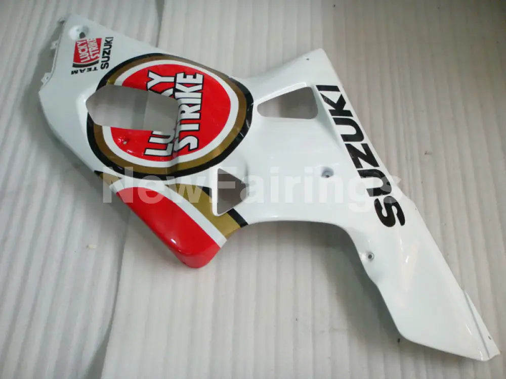 Red and White Lucky Strike - GSX-R600 01-03 Fairing Kit
