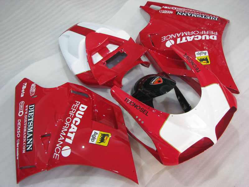 Red and White Performance - Ducati 748/916/996/998 96-02 Fairing Kit (Single Passenger Seat)