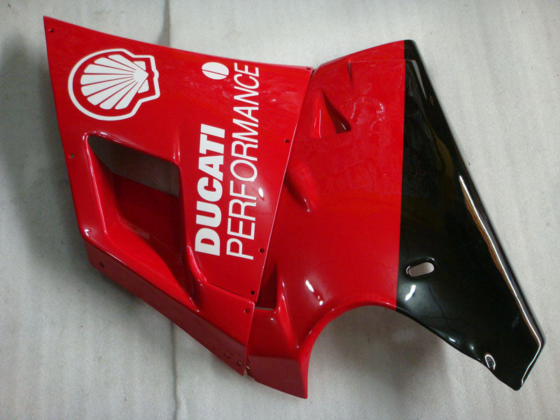 Red and White Shell - Ducati 748/916/996/998 96-02 Fairing Kit (Single Passenger Seat)