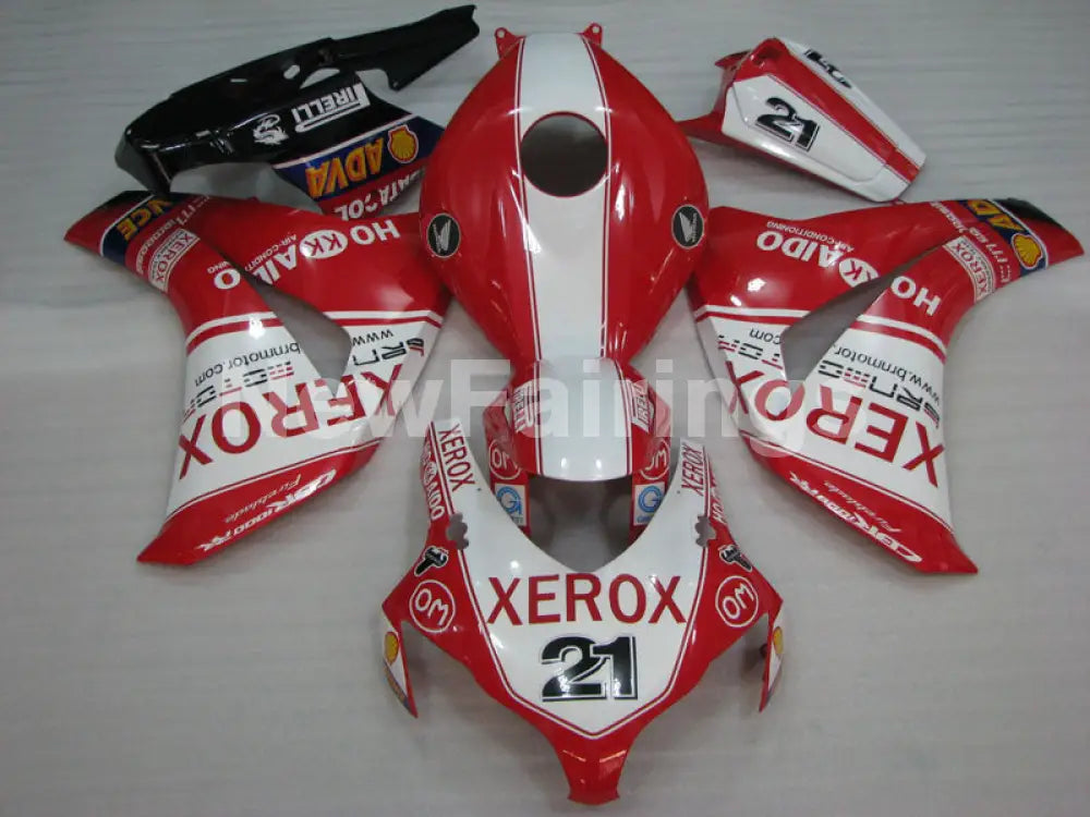 Red and White XEROX - CBR1000RR 08-11 Fairing Kit