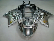 Charger l&#39;image dans la galerie, Silver and Black Flame - CBR 1100 XX 96-07 Fairing Kit -