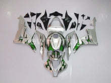 Charger l&#39;image dans la galerie, Silver and Green Factory Style - CBR600RR 07-08 Fairing Kit