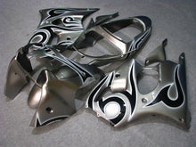 Charger l'image dans la galerie, Silver Black Factory Style - NINJA ZX-6R 00-02 Fairing Kit