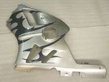 Charger l&#39;image dans la galerie, Silver and Black Flame - NINJA ZX-12R 02-04 Fairing Kit