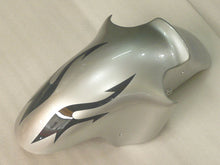 Charger l&#39;image dans la galerie, Silver and Black Flame - NINJA ZX-12R 02-04 Fairing Kit
