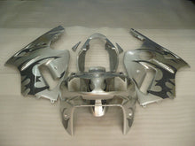 Charger l&#39;image dans la galerie, Silver and Black Flame - NINJA ZX-12R 02-04 Fairing Kit