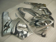 Charger l&#39;image dans la galerie, Silver and Black Flame - NINJA ZX-12R 02-04 Fairing Kit