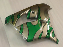 Charger l'image dans la galerie, Silver and Green Flame - NINJA ZX-9R 00-01 Fairing Kit