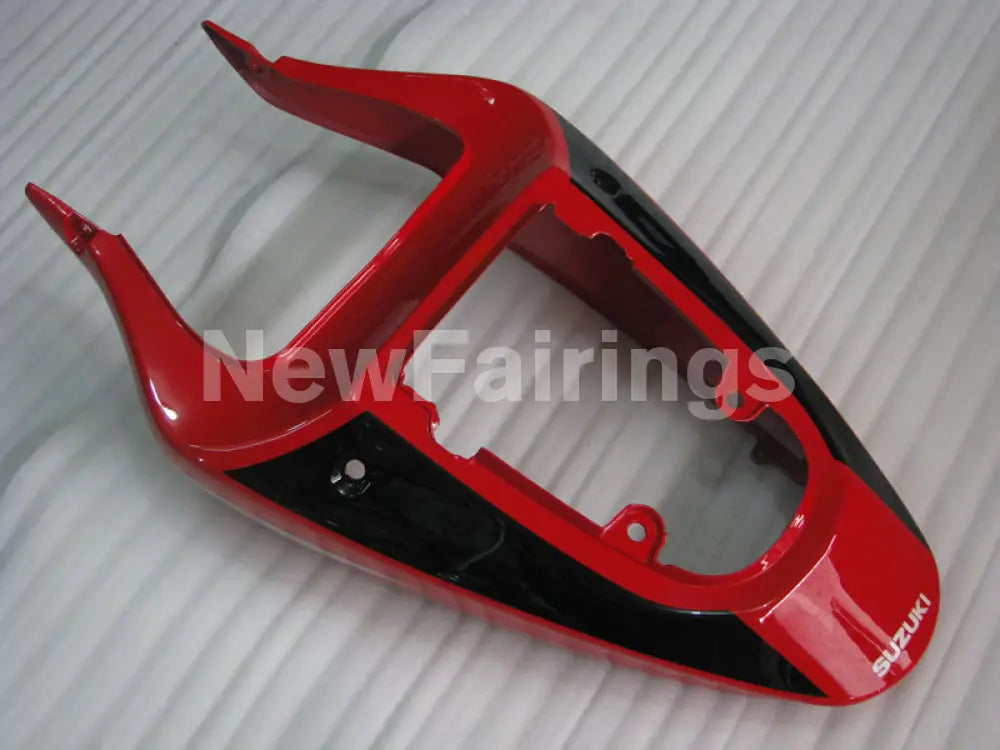 Silver and Red Black Factory Style - GSX-R600 01-03 Fairing Kit