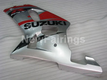 Charger l'image dans la galerie, Silver and Red Black Factory Style - GSX-R600 01-03 Fairing Kit